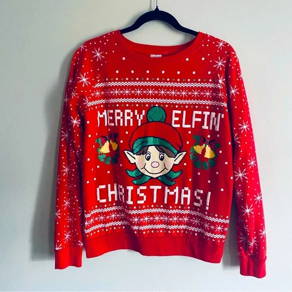 Merry elfin store christmas sweater